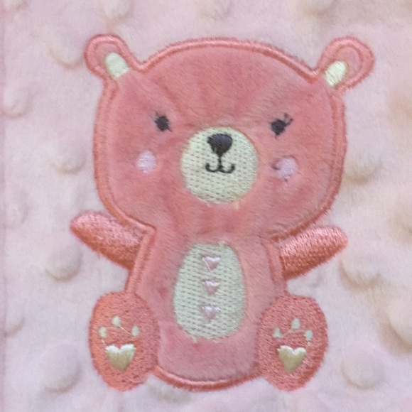 NWT Chick Pea Minky Dot plush baby girl bunting - Picture 4 of 11